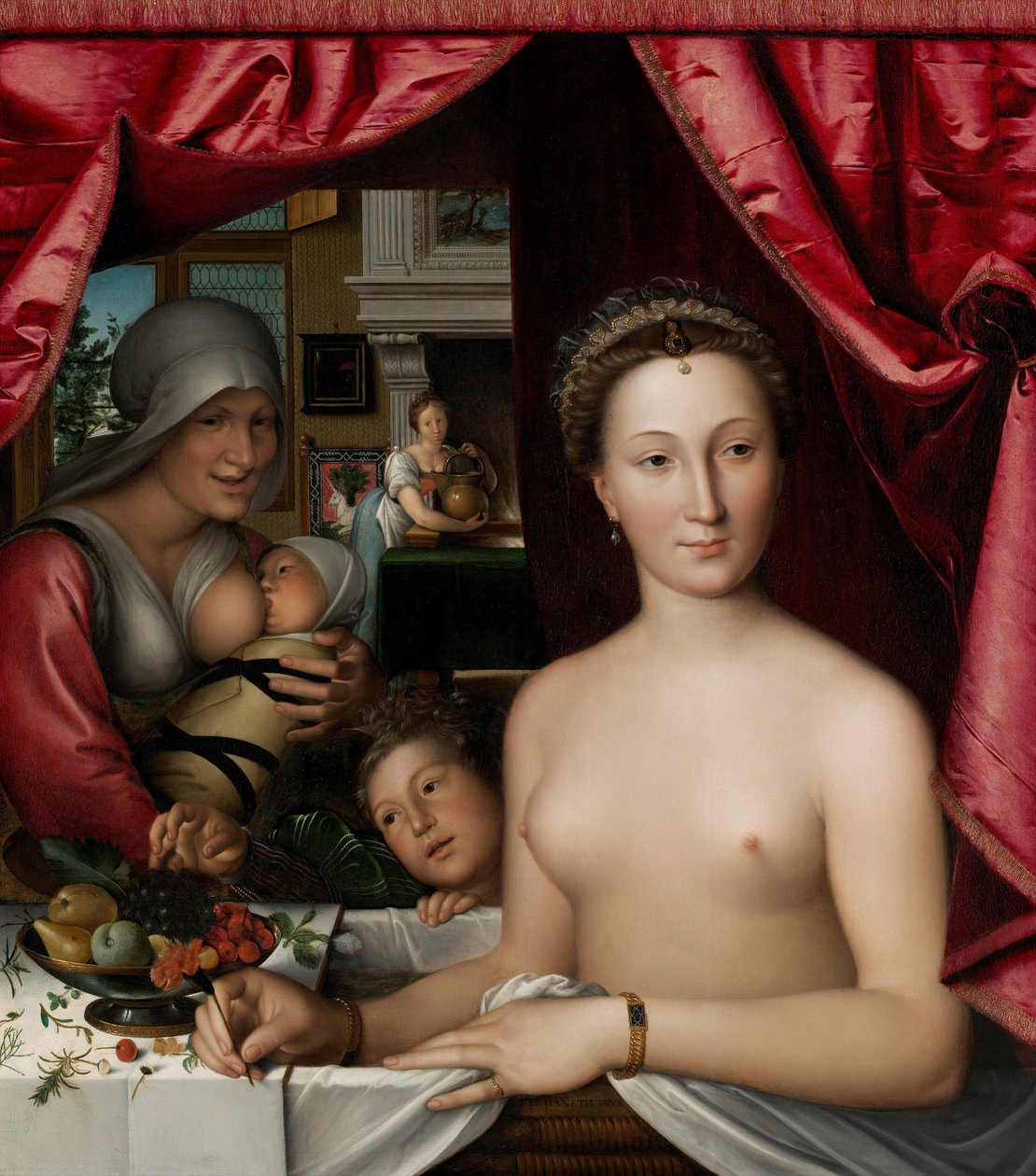 Une dame dans son bain - François Clouet