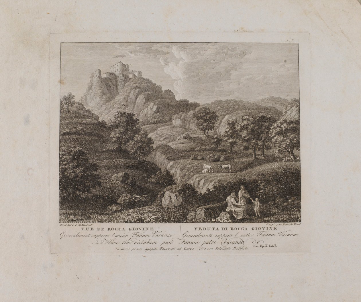 Vue de Rocca Giovine (no. V) - François Morel
