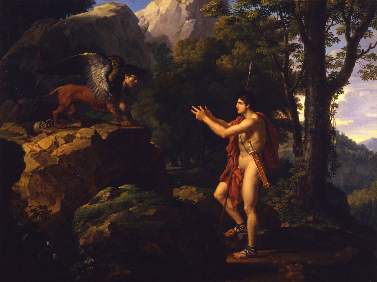 Œdipe et le Sphinx - Francois Xavier Fabre