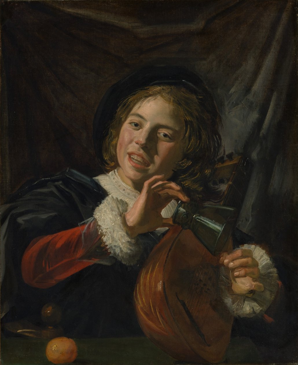 Garçon avec un luth - Frans Hals