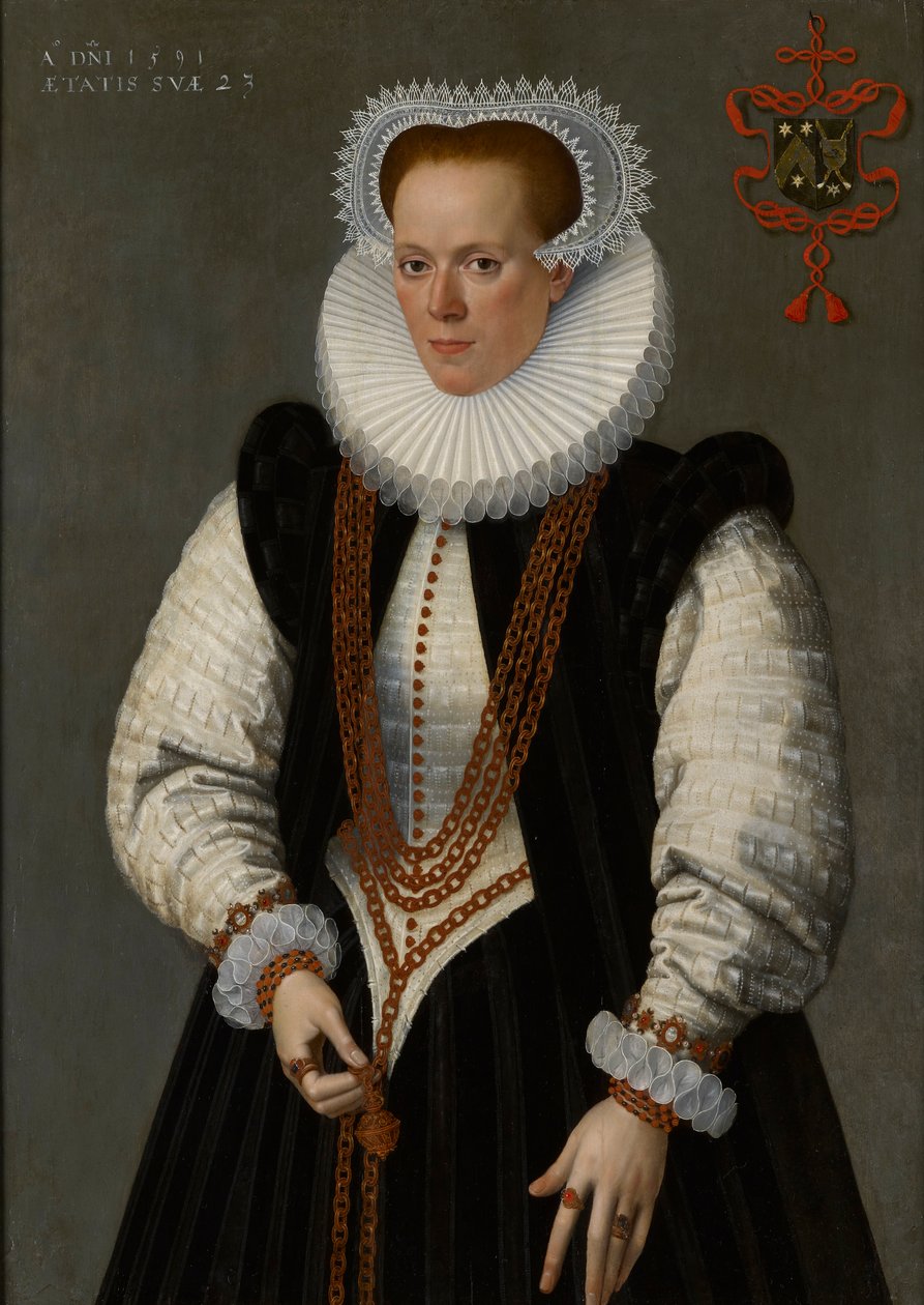 Portrait de Marie de Huelstre, épouse de Willem van Vyve - Frans Pourbus the Younger