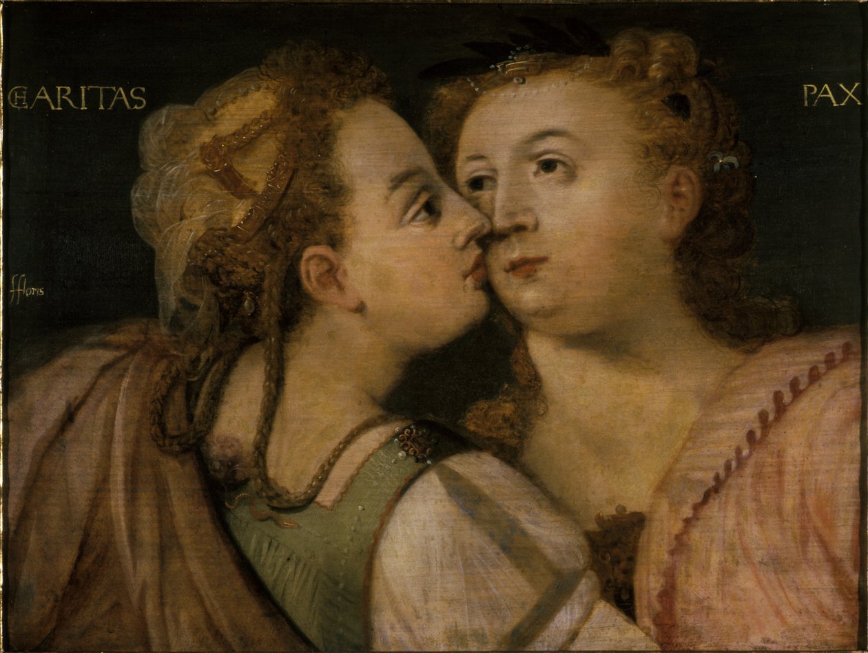 La charité embrassant la paix - Frans Floris