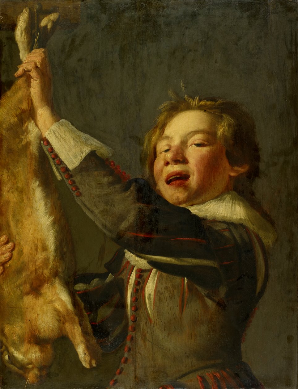 Garçon avec un Lièvre Mort - Frans Hals
