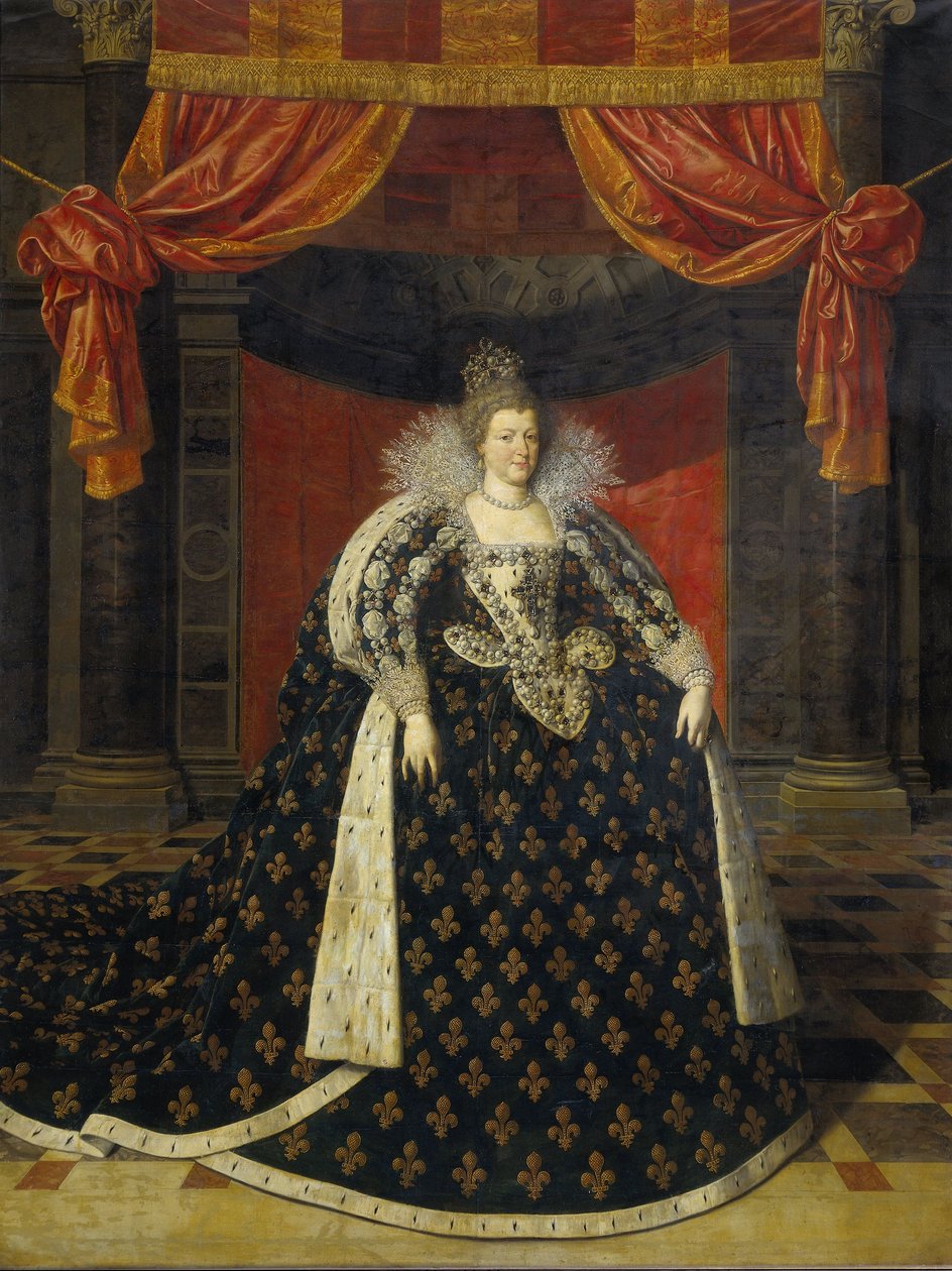 Marie de Médicis, vers 1610 - Frans II studio of Pourbus