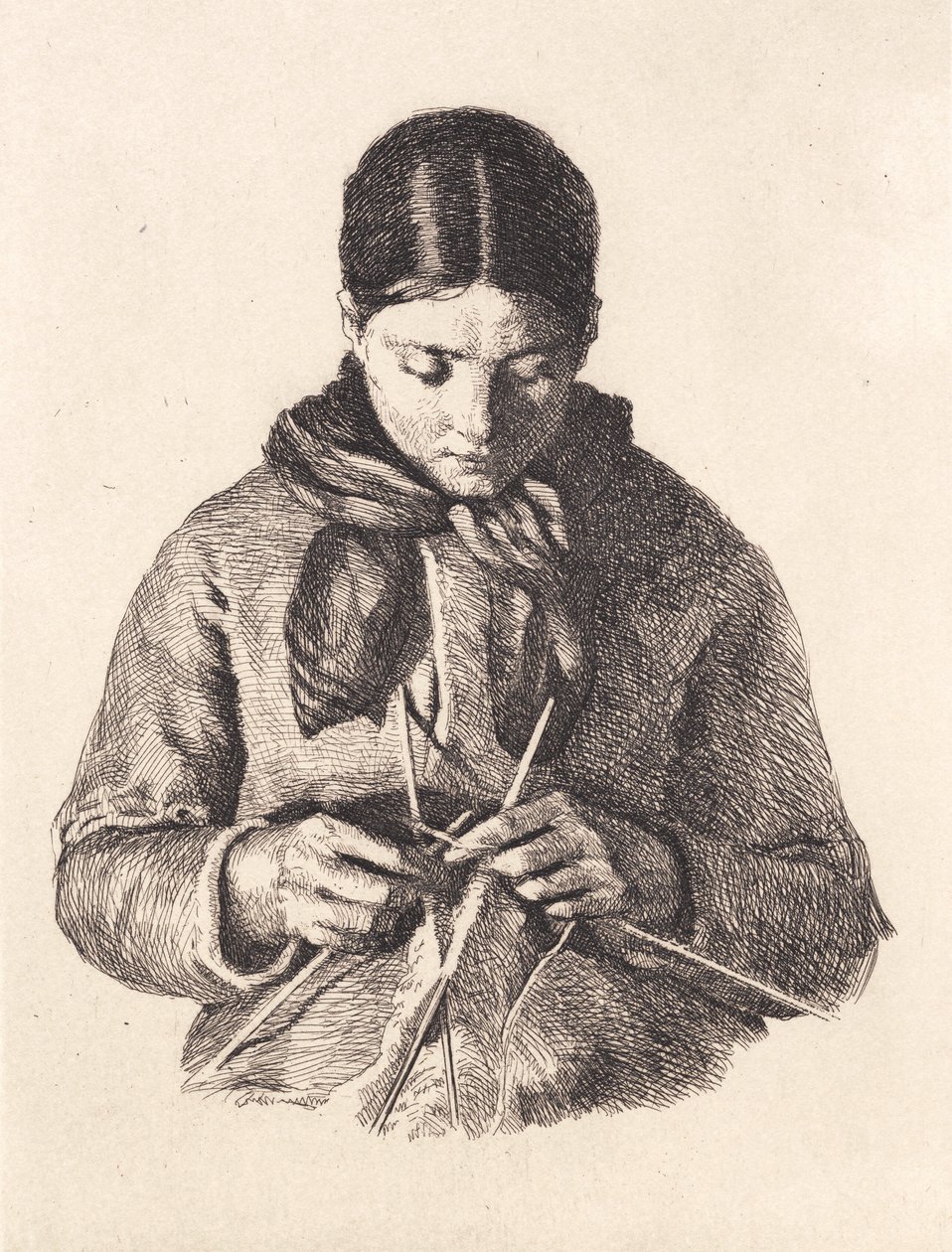 La tricoteuse - Frans Schwartz