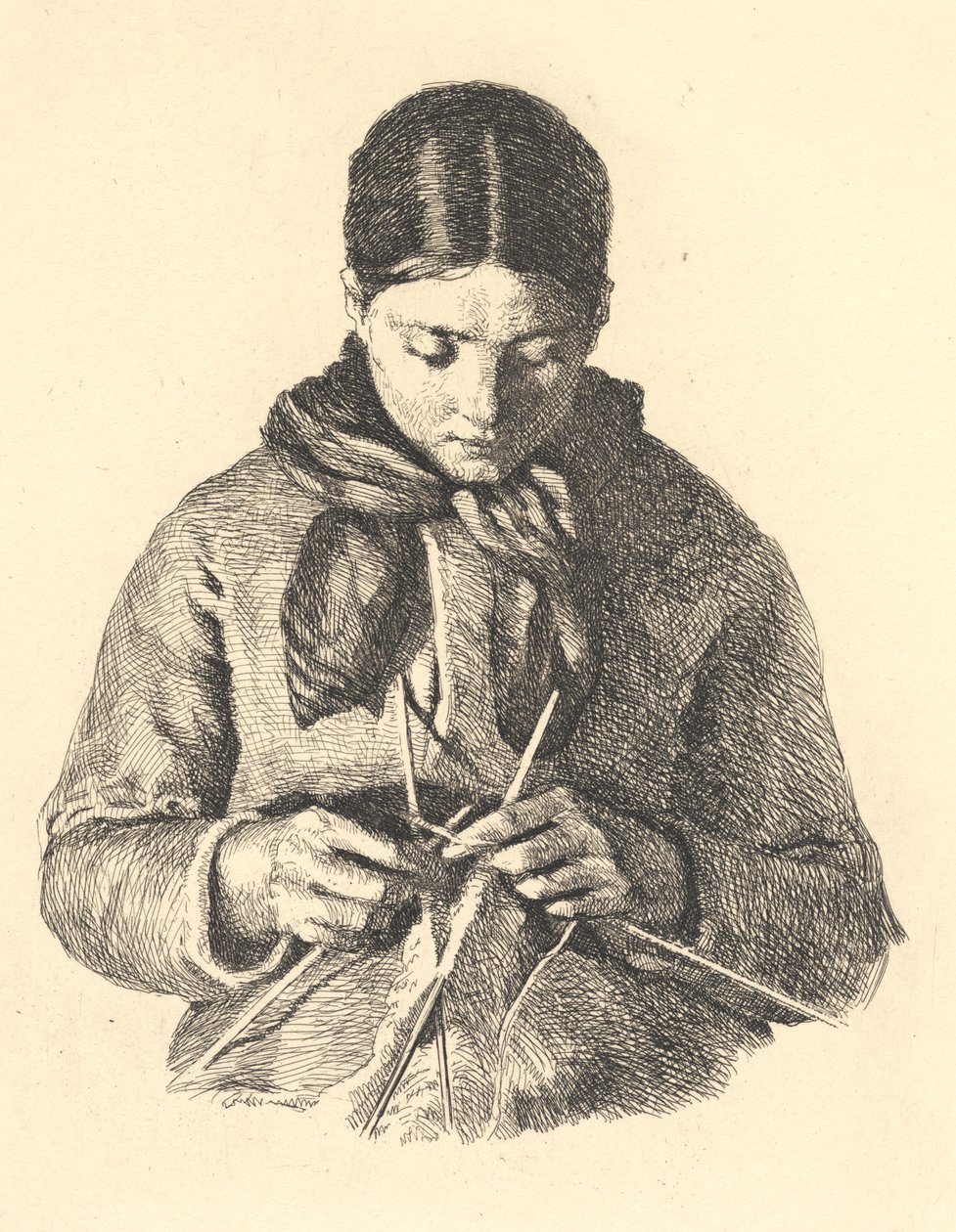 La tricoteuse - Frans Schwartz