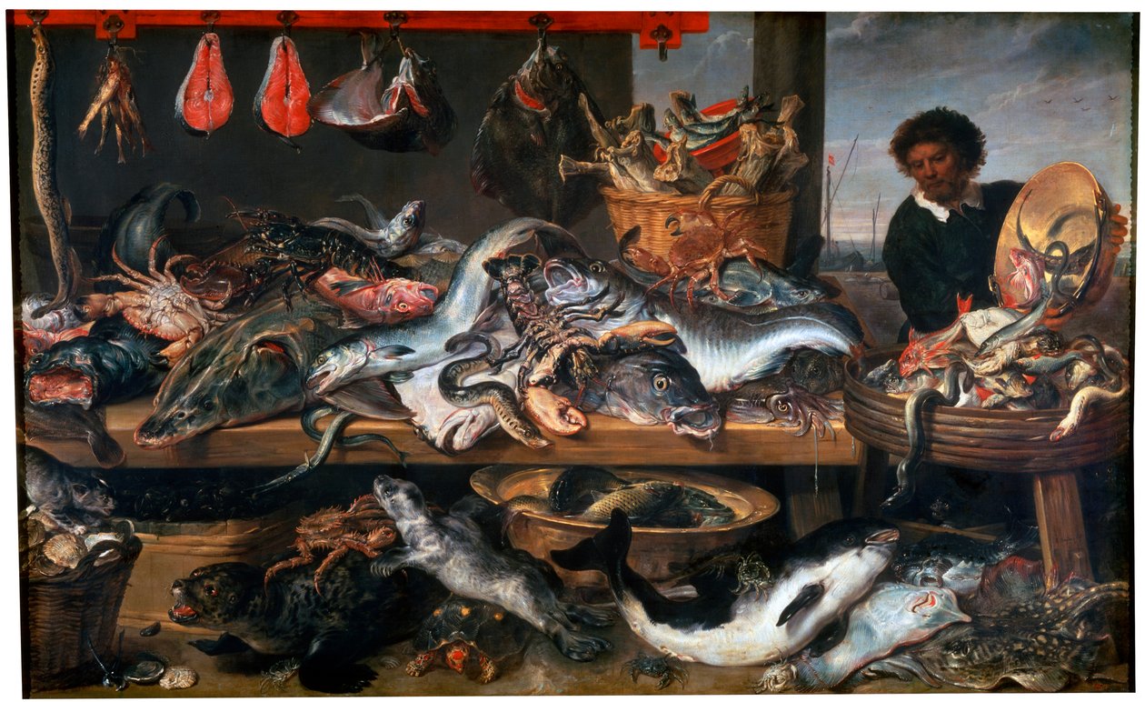 Une poissonnerie, 17ème siècle - Frans Snyders or Snijders