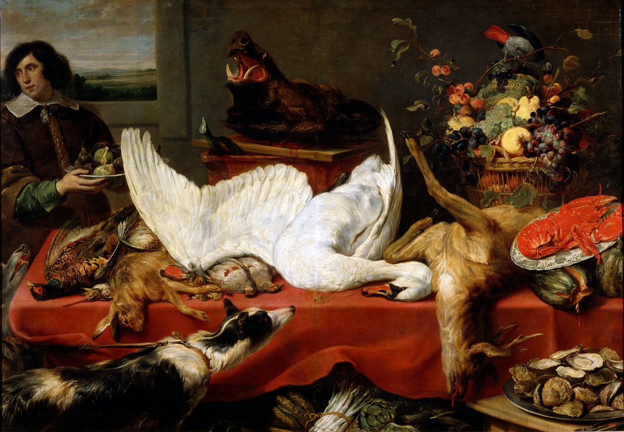Nature morte avec un cygne, 1640s - Frans Snyders or Snijders
