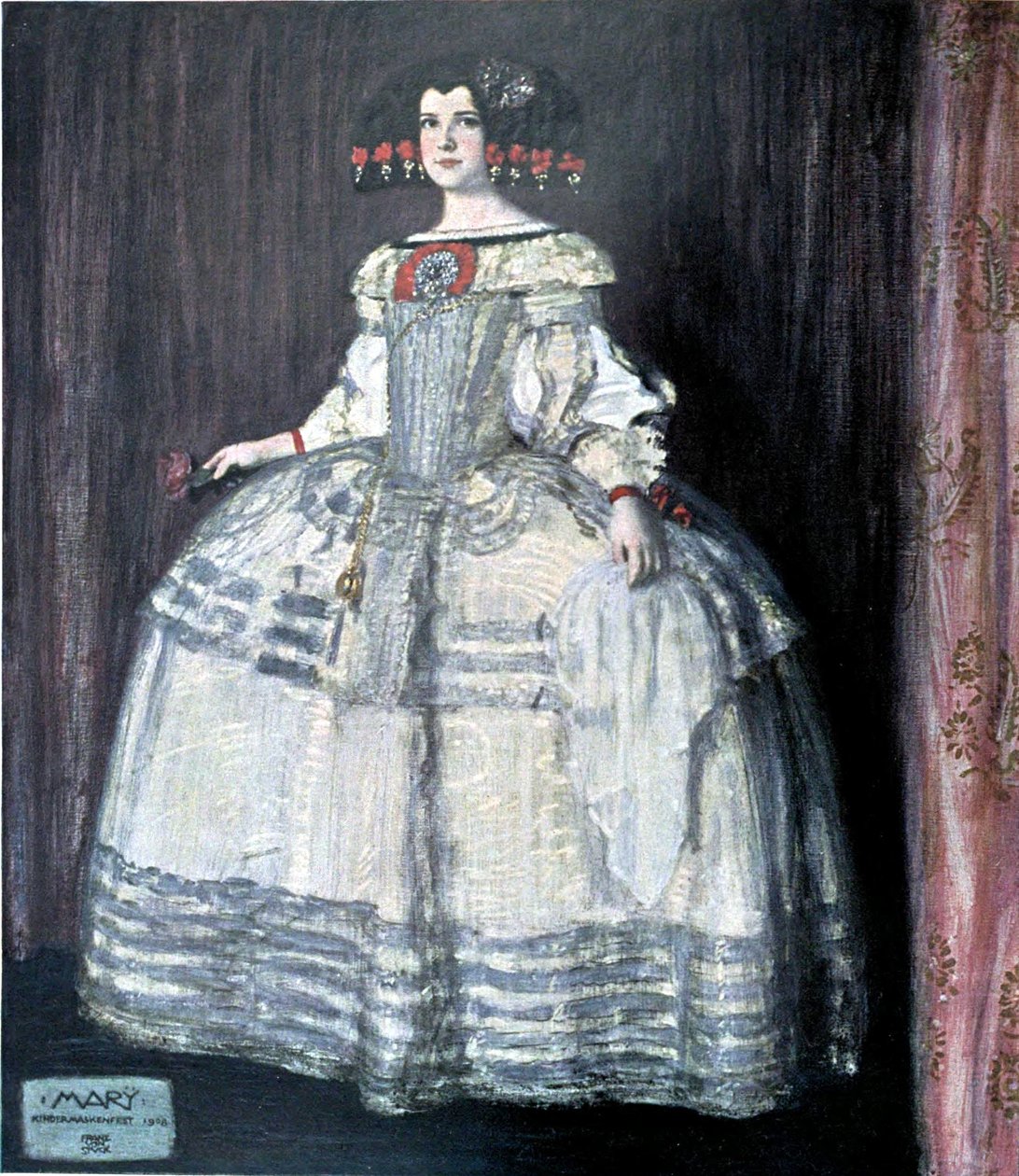 Marie en costume de Velázquez - Franz von Stuck
