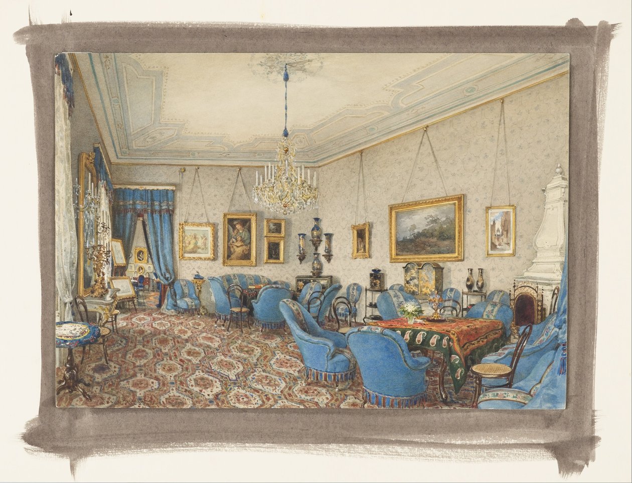 Un salon à Vienne - Franz Alt