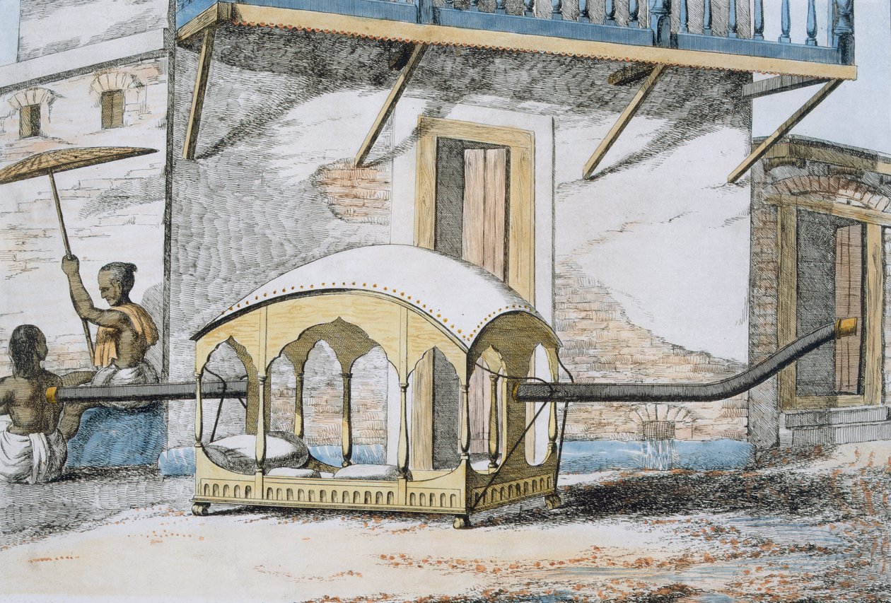 Majanah, ou palanquin couvert, de 