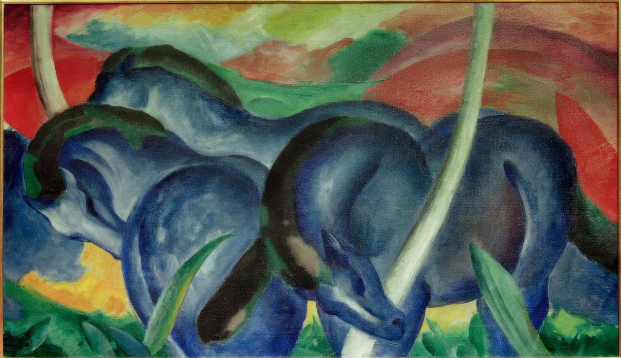 Les grands chevaux bleus - Franz Marc