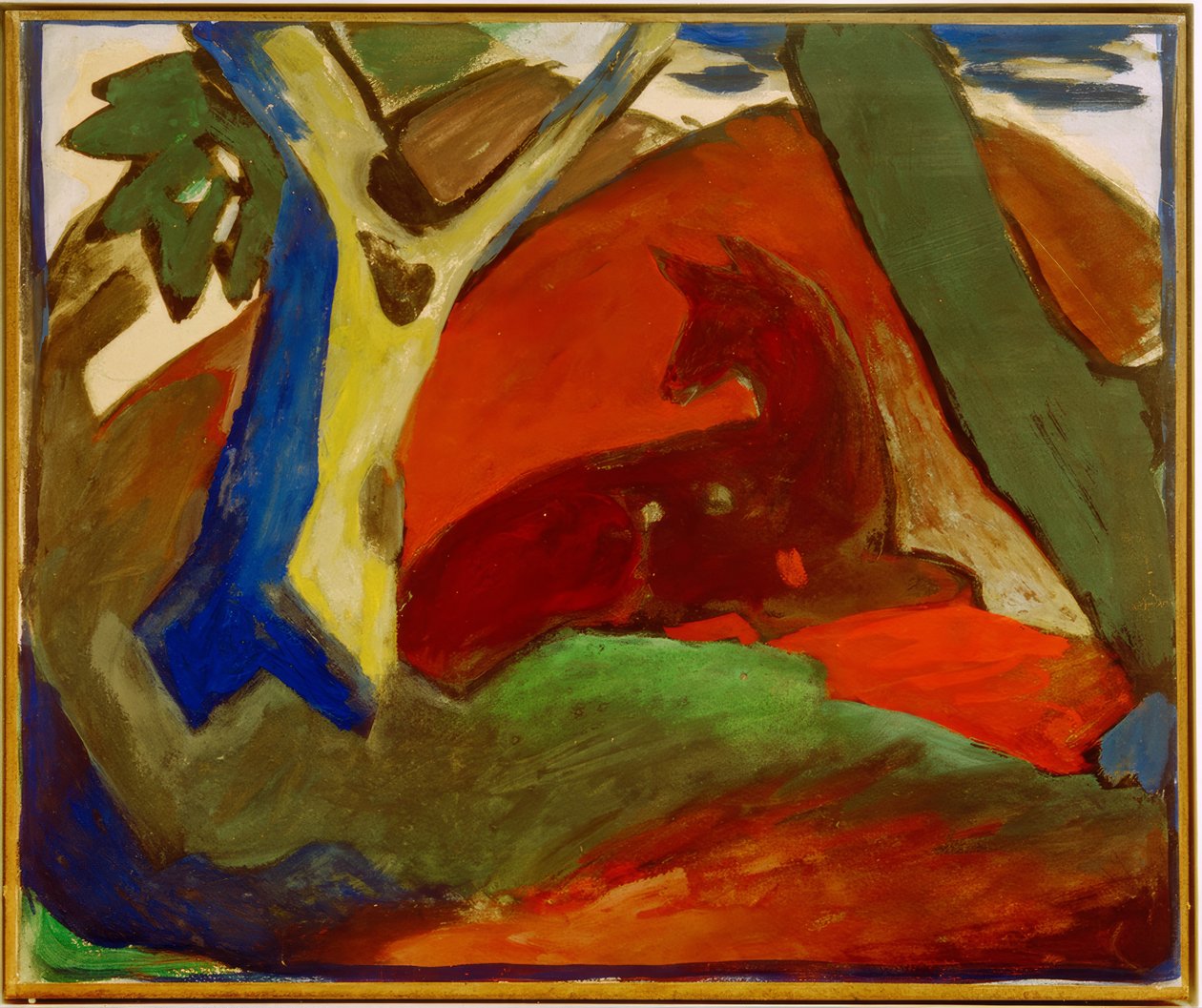 Chevreuil accroupi - Franz Marc