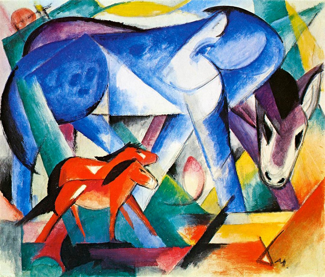 Les premiers animaux, 1913 - Franz Marc