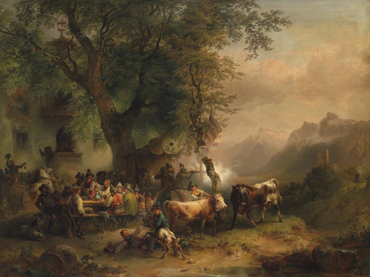 Tir à la cible dans la vallée de Passeier - Franz Reinhold