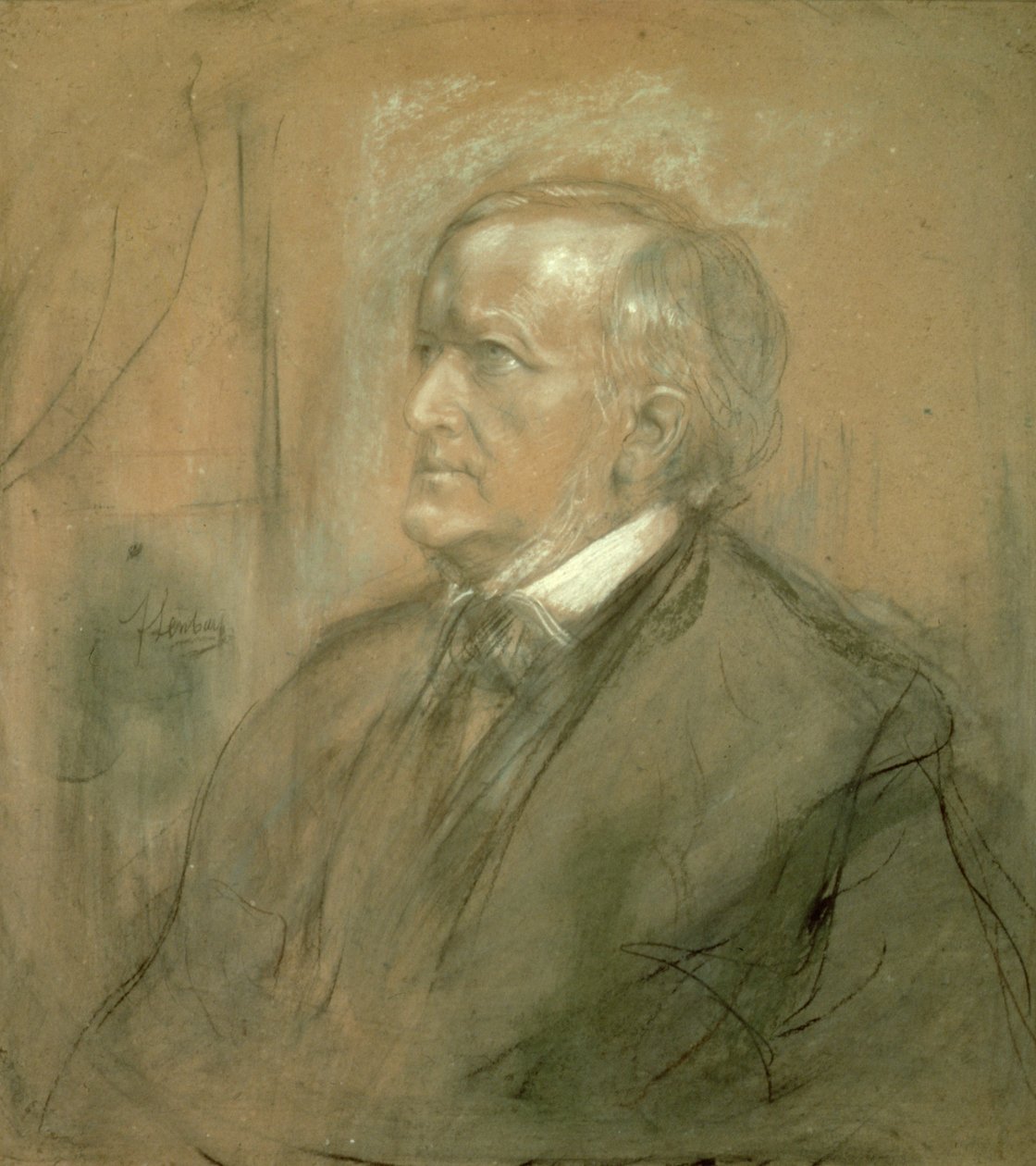 Portrait de Richard Wagner, 1868 - Franz Seraph von Lenbach