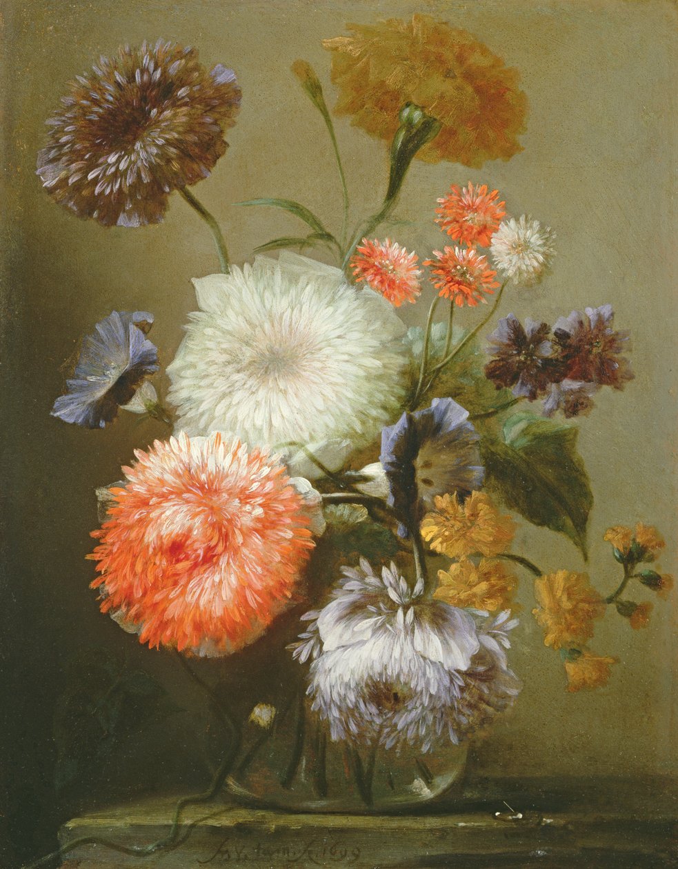 Nature morte de fleurs, 1699 - Franz Werner Tamm