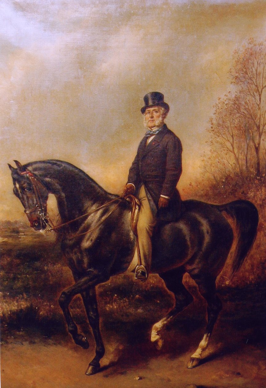 Portrait équestre de François Adolphe Akermann - Franz Xaver Winterhalter
