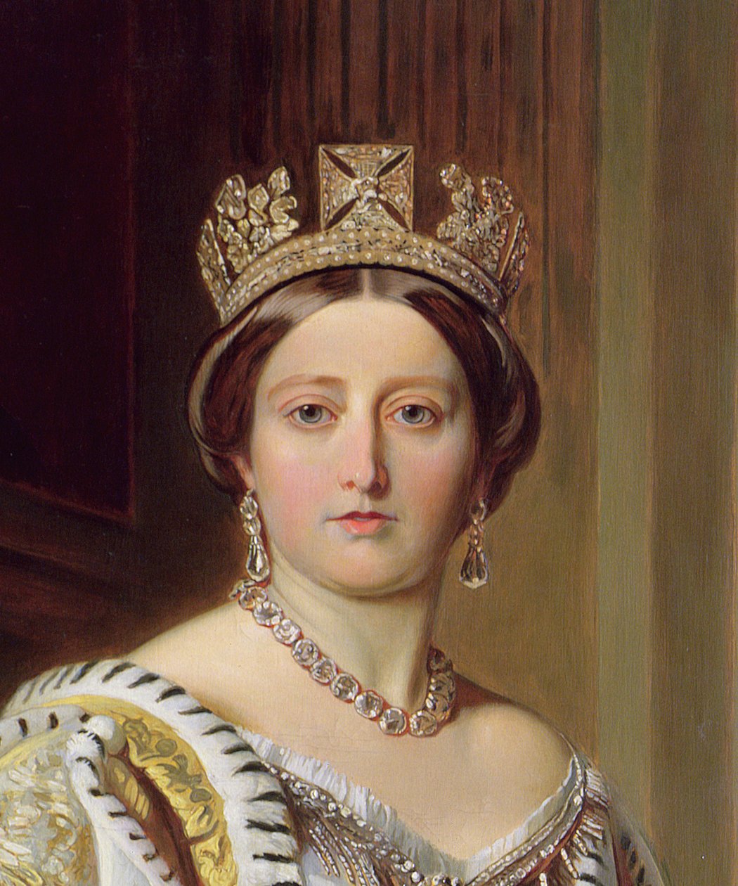 Portrait de la reine Victoria, 1859 (détail) - Franz Xaver Winterhalter