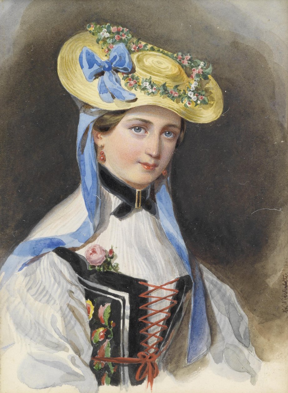 Princesse de Liechtenstein en costume - Franz Xaver Winterhalter