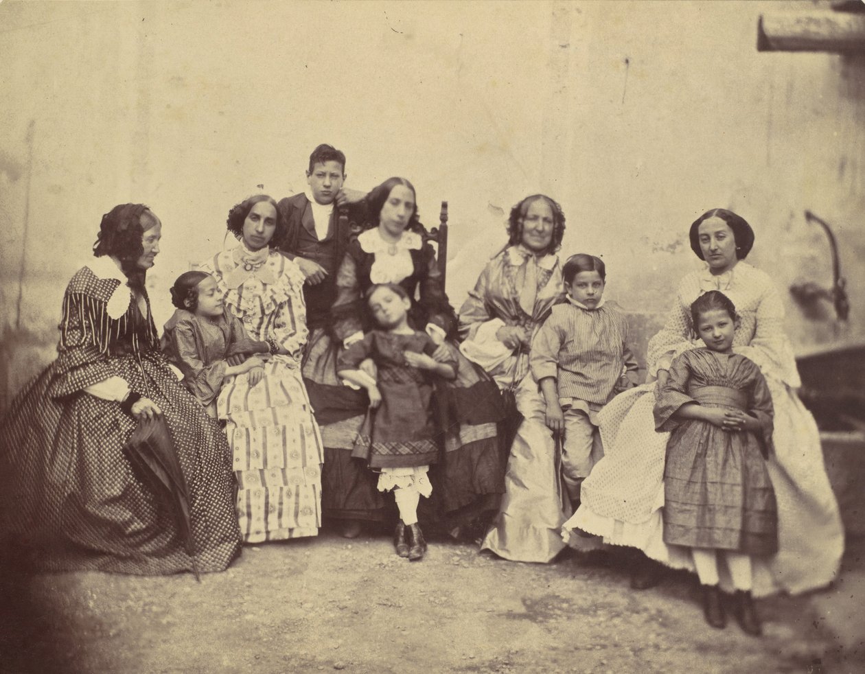 [Dix membres de la famille Antoine], années 1850-60 - Franz Antoine