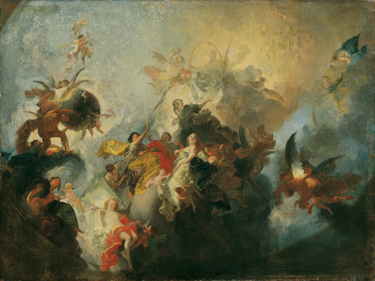 La Providence divine et les Vertus - Franz Anton Maulbertsch