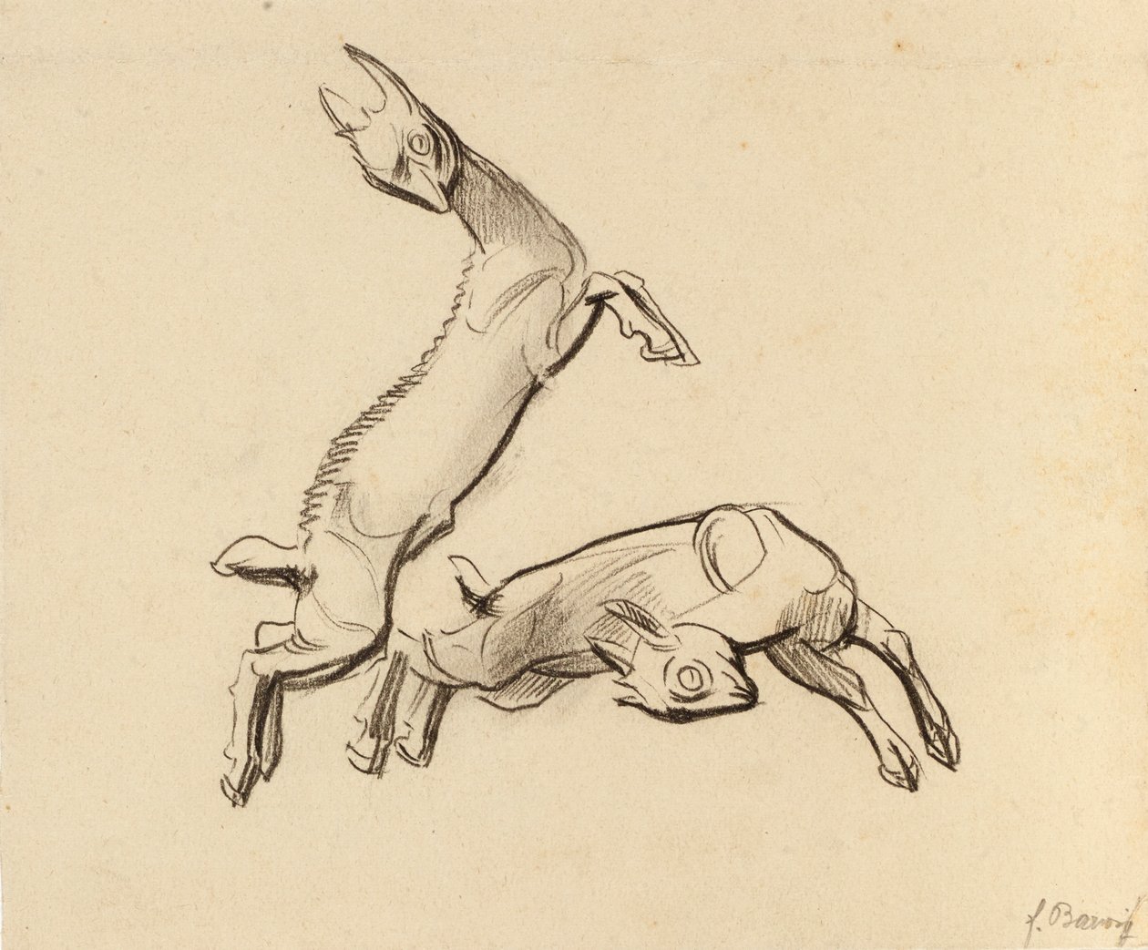 Chevreaux sautant - Franz Barwig d. Ä.
