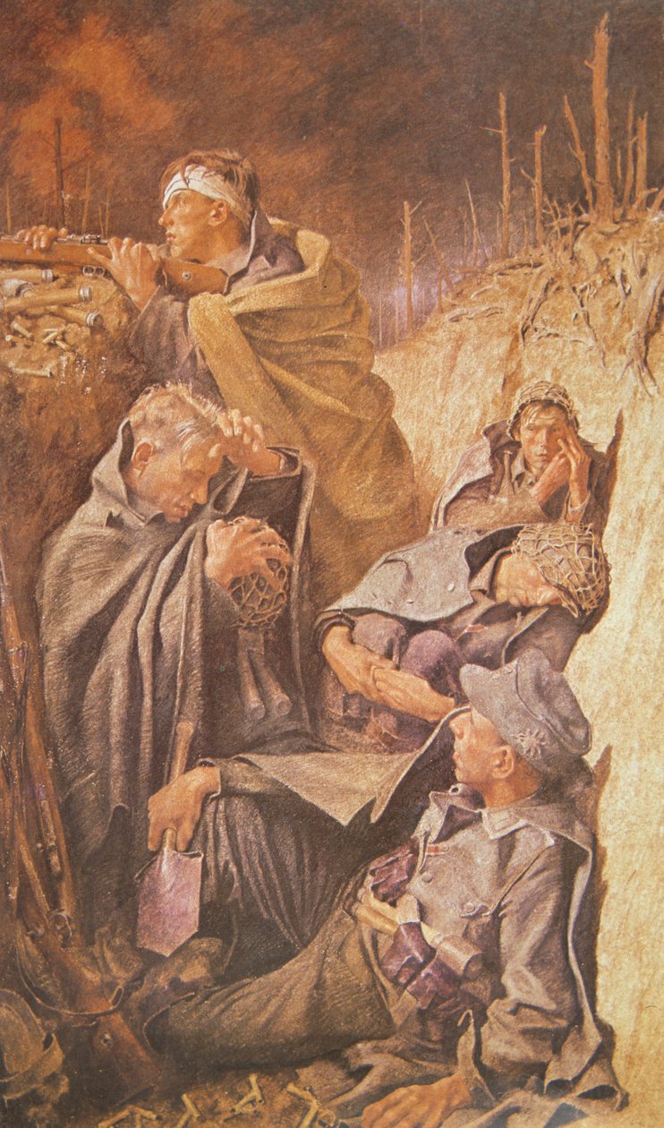 Soldats allemands retranchés - Franz Eichhorst