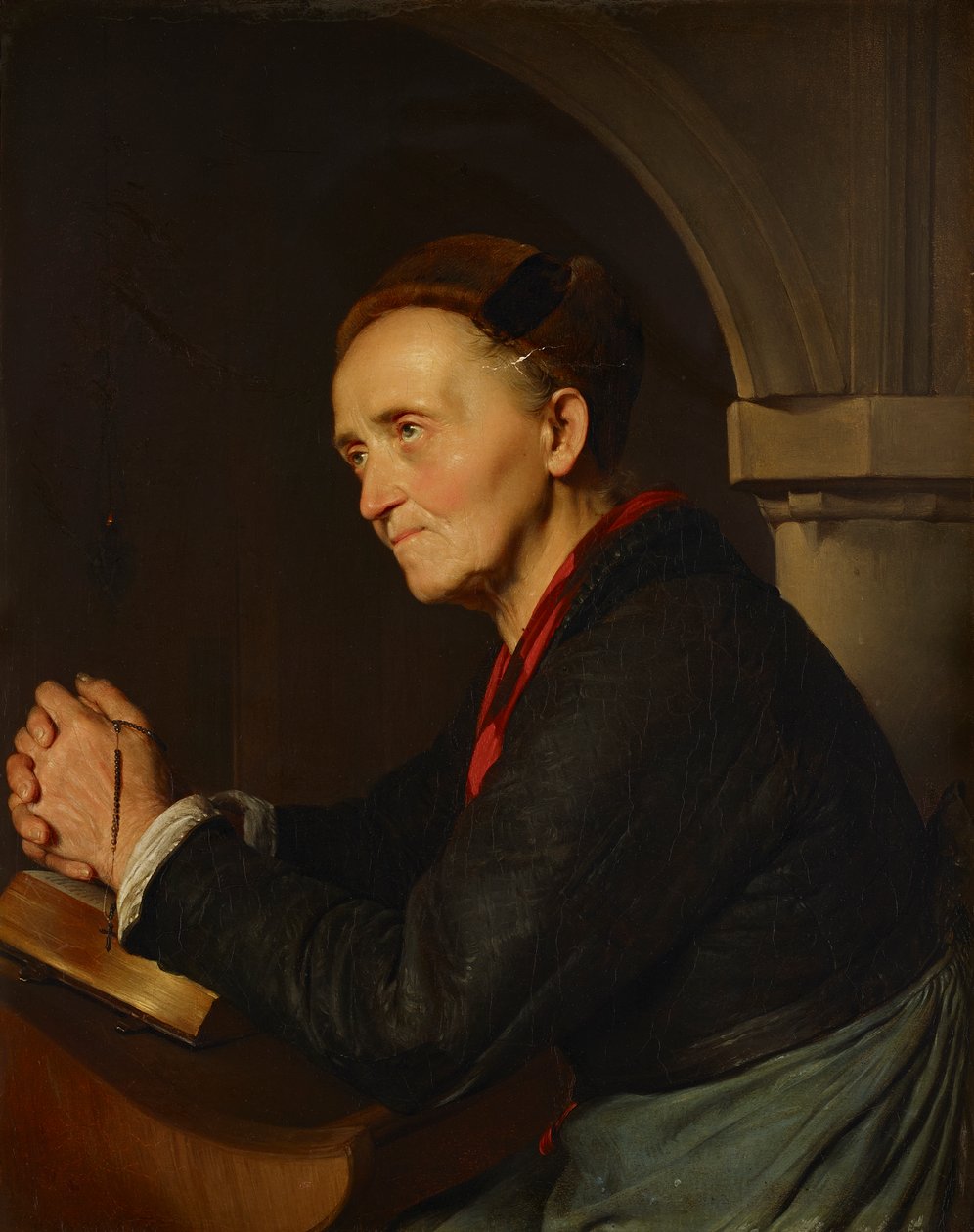 Paysanne en prière - Franz Eybl
