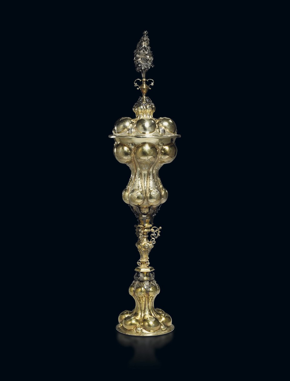 Coupe et couvercle partiellement dorés, 1609-29 - Franz Fischer
