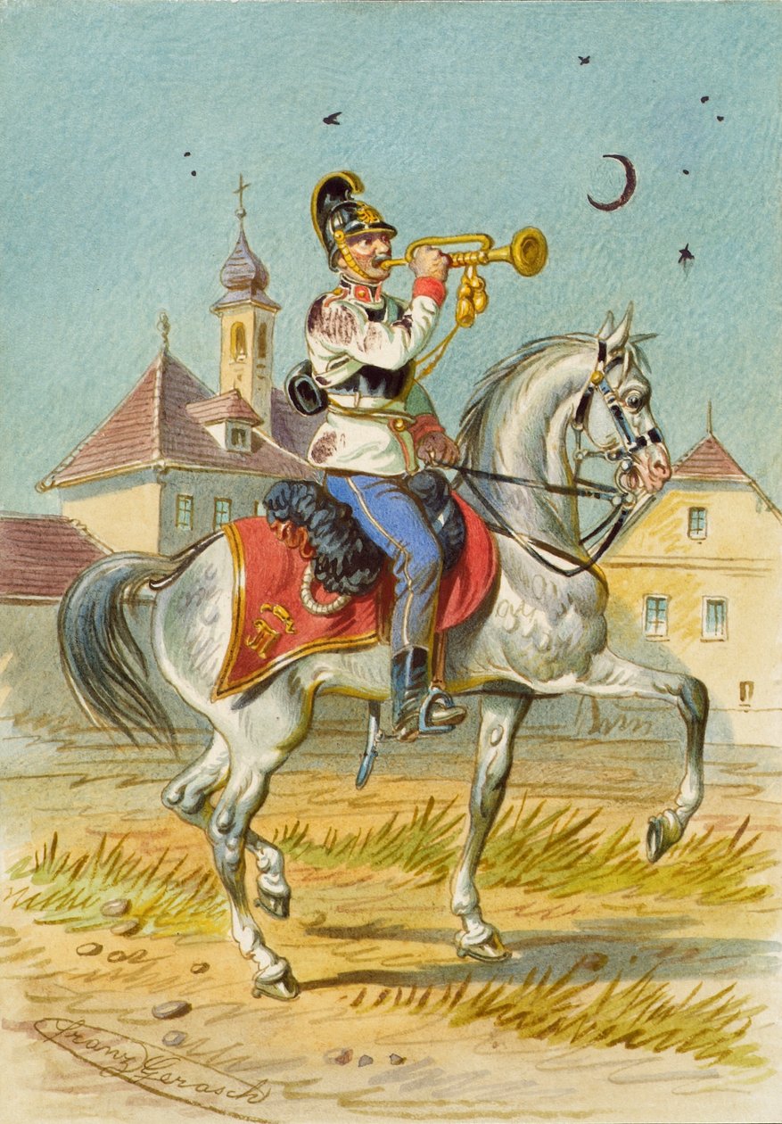Soldat à cheval - Franz Gerasch