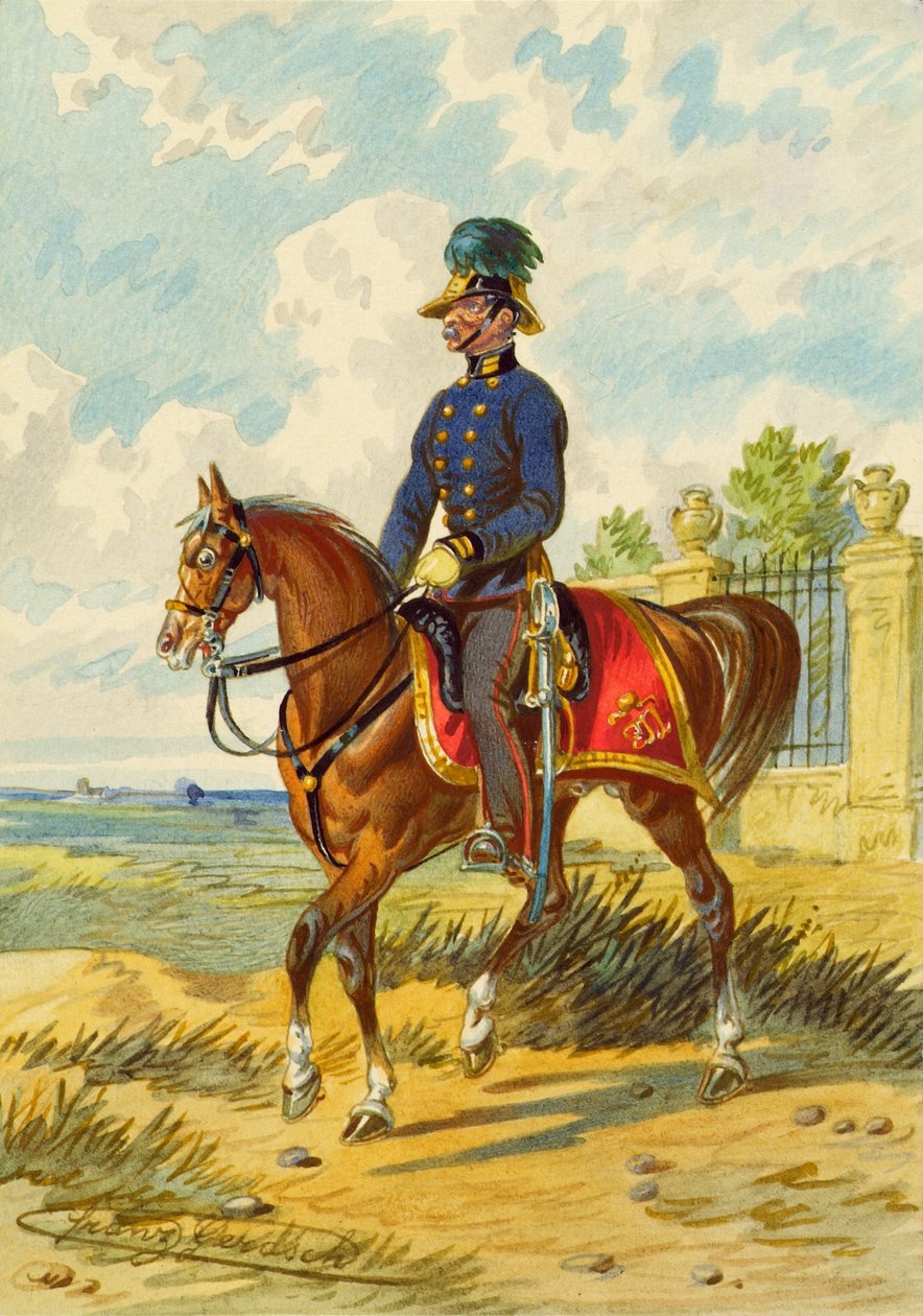 Soldat à cheval - Franz Gerasch