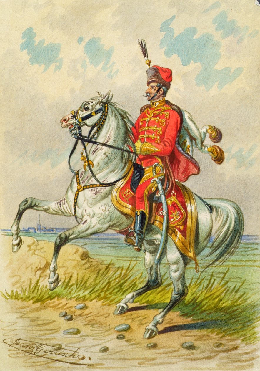 Soldat à cheval - Franz Gerasch