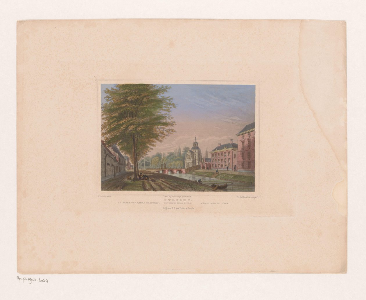Vue de la Porte des Dames Blanches à Utrecht - Franz Hablitschek