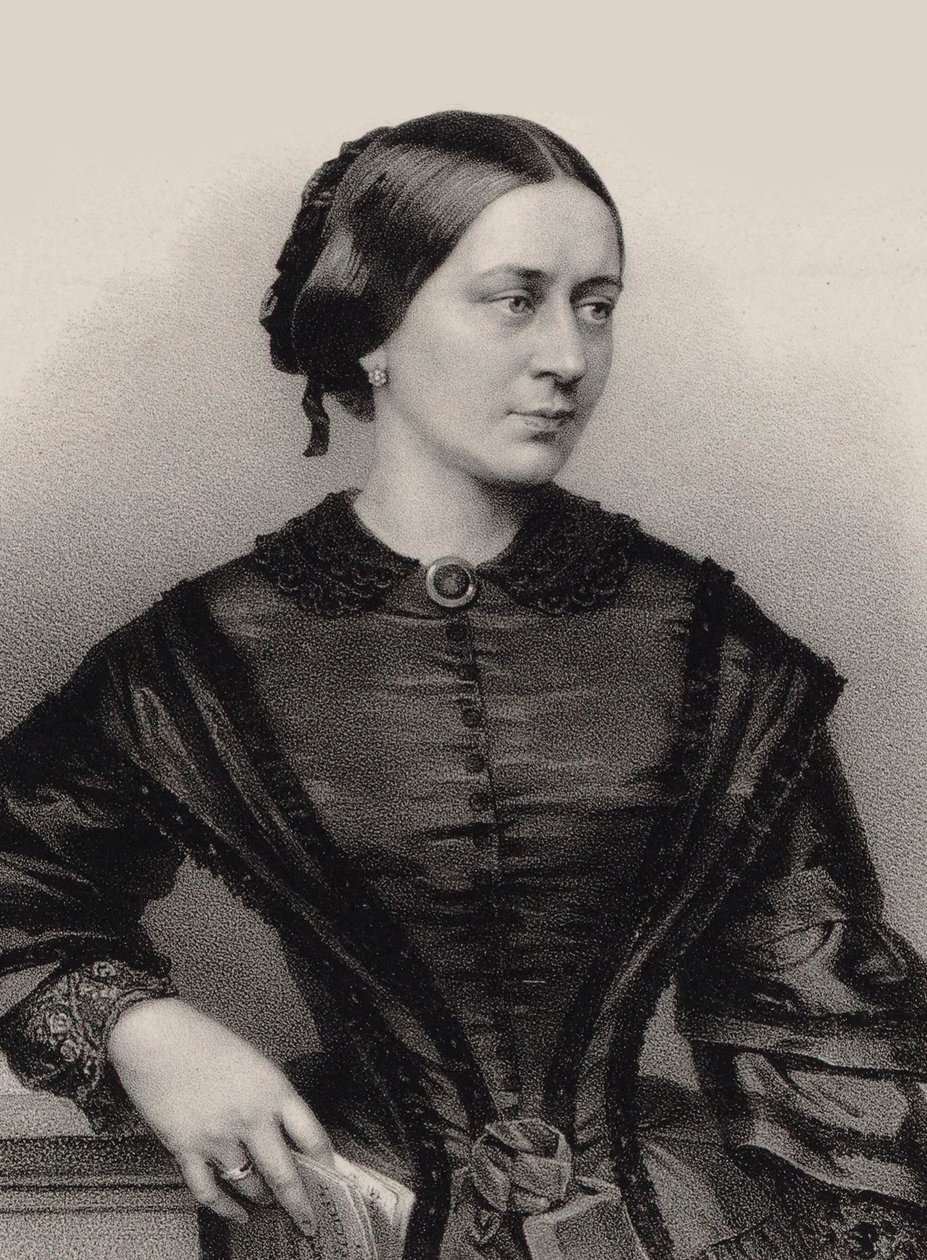 Portrait de Clara Schumann, 1860 - Franz Hanfstaengl