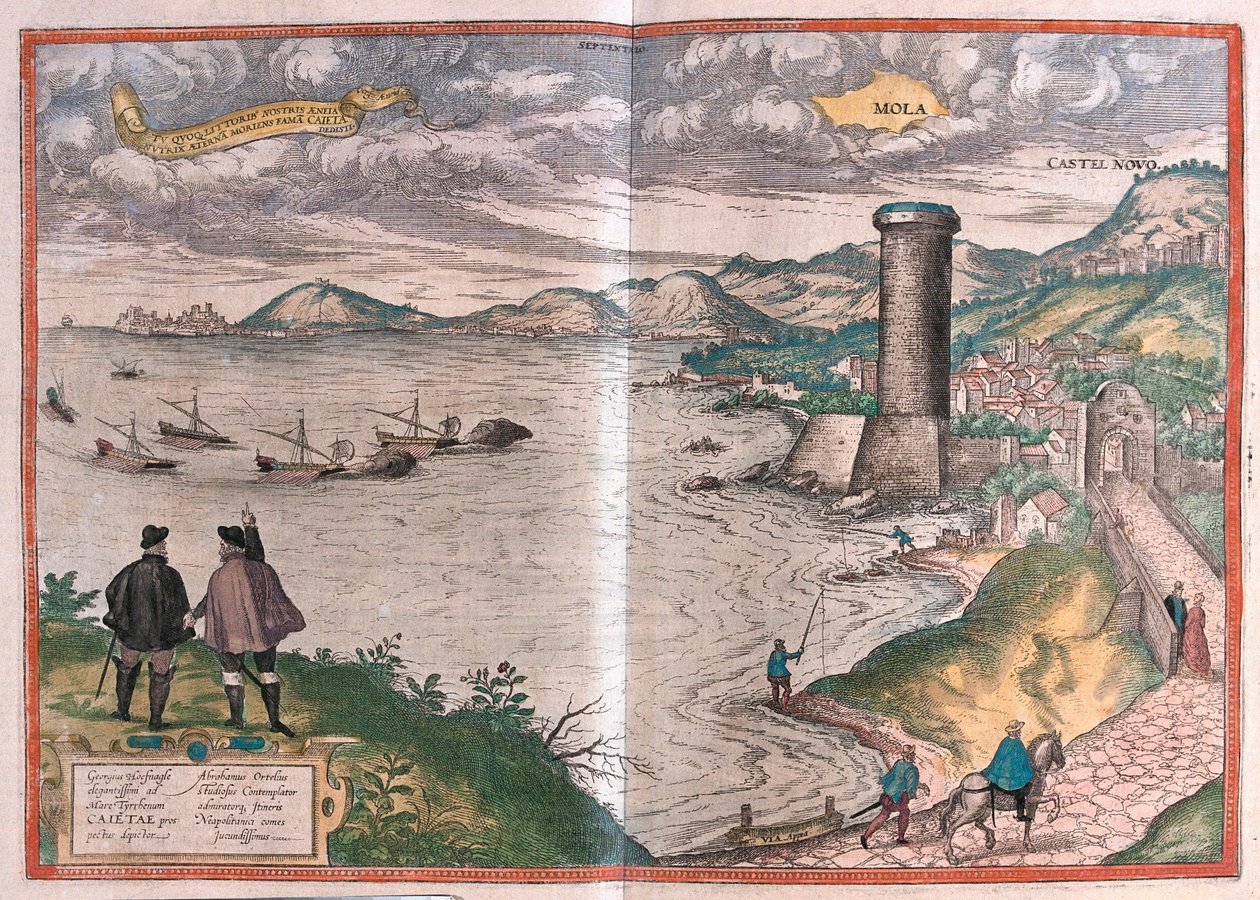 Gaeta ou Gaete, Italie (gravure) - Franz Hogenberg