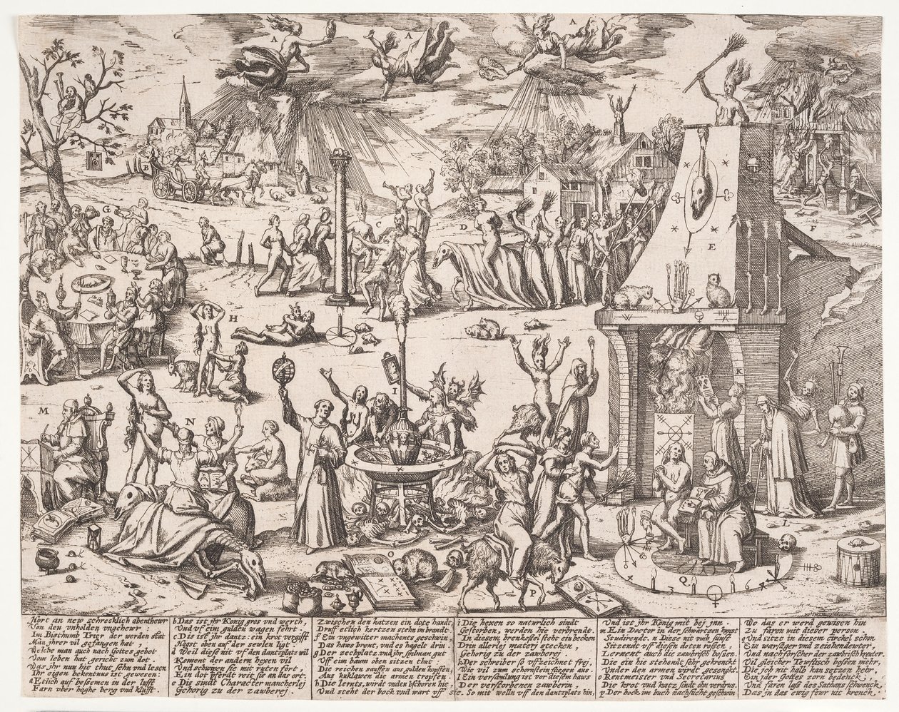 Sabbat des sorcières - Franz Hogenberg