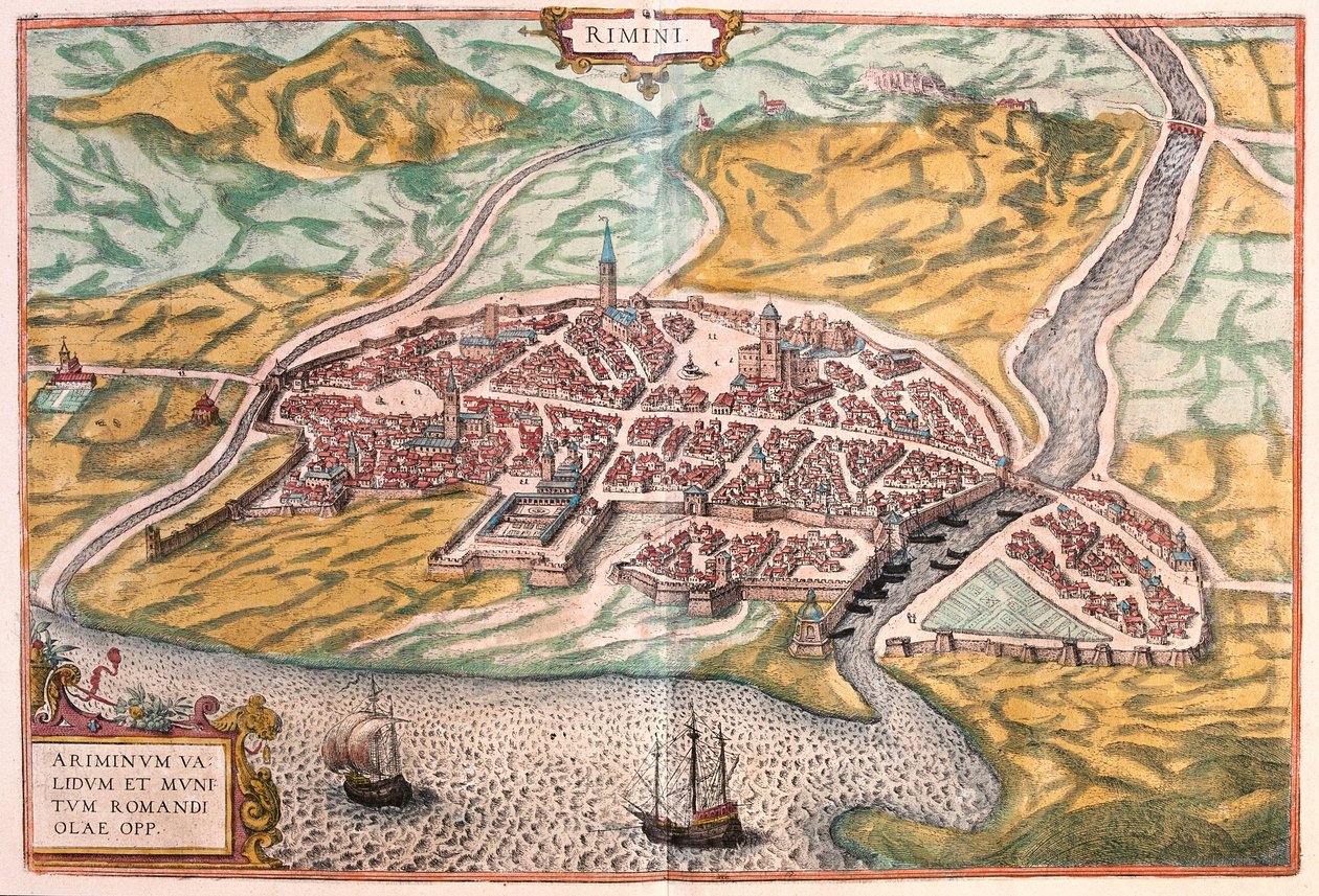 Rimini, Italie (gravure) - Franz Hogenberg