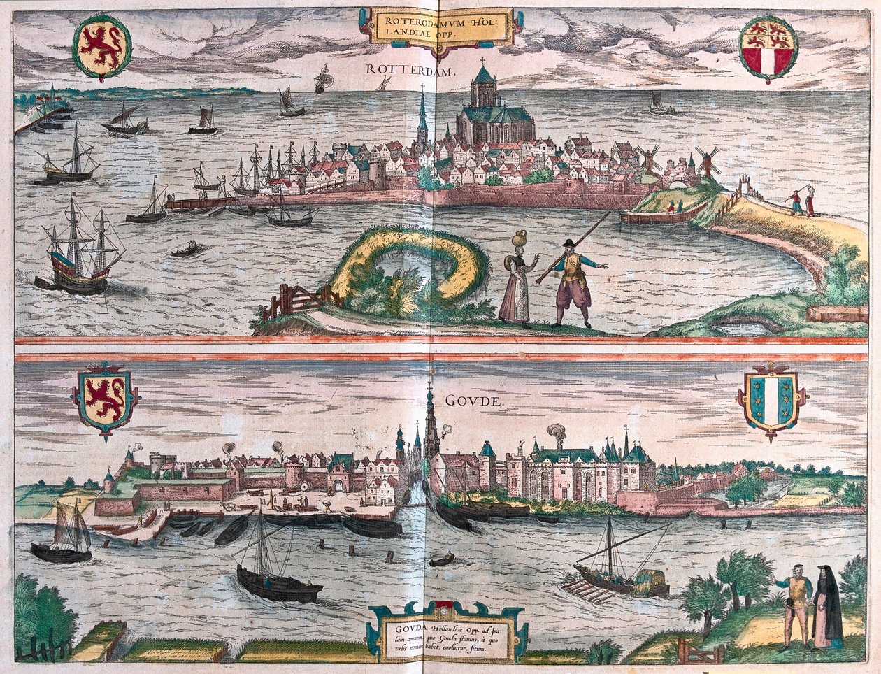 Rotterdam et Gouda, Pays-Bas - Franz Hogenberg