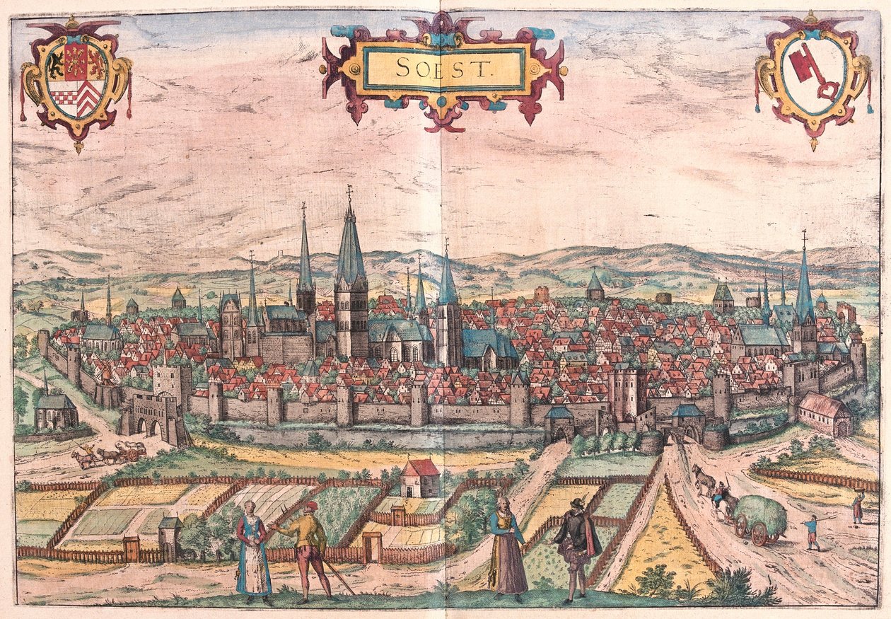 Soest, Allemagne (gravure) - Franz Hogenberg