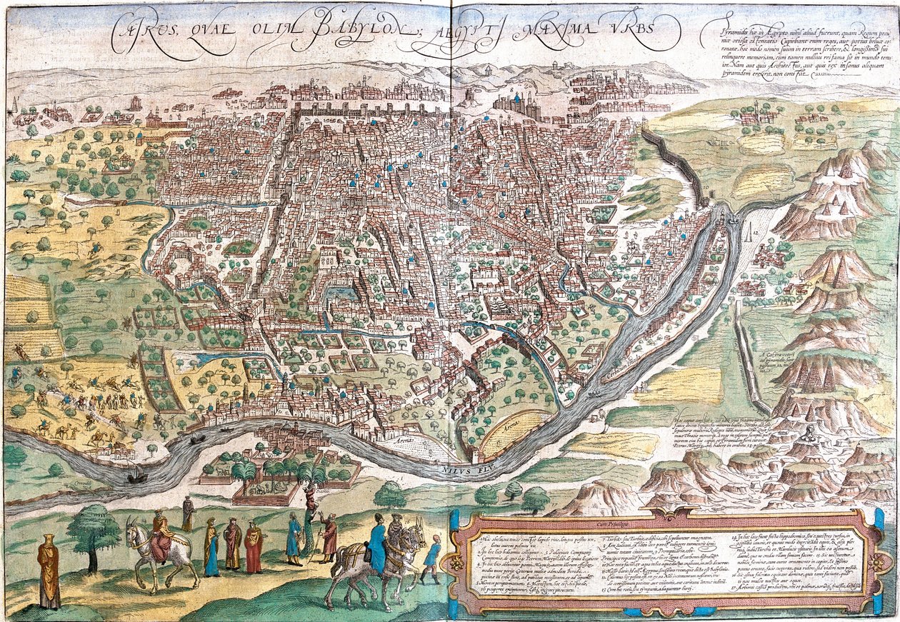 Vue du Caire, Égypte - Franz Hogenberg