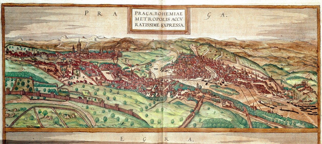 Vue de Prague - Franz Hogenberg