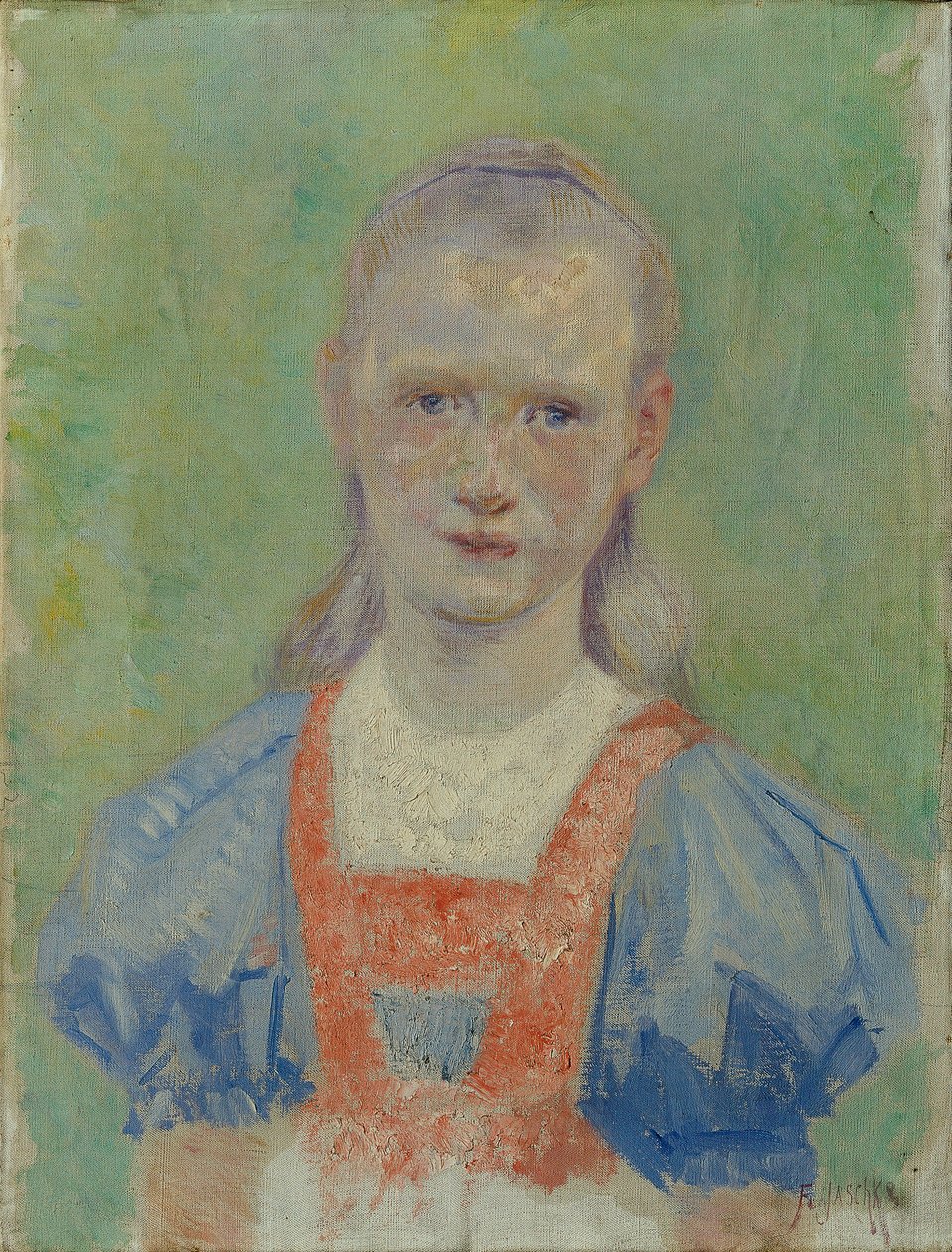 Portrait de fille - Franz Jaschke