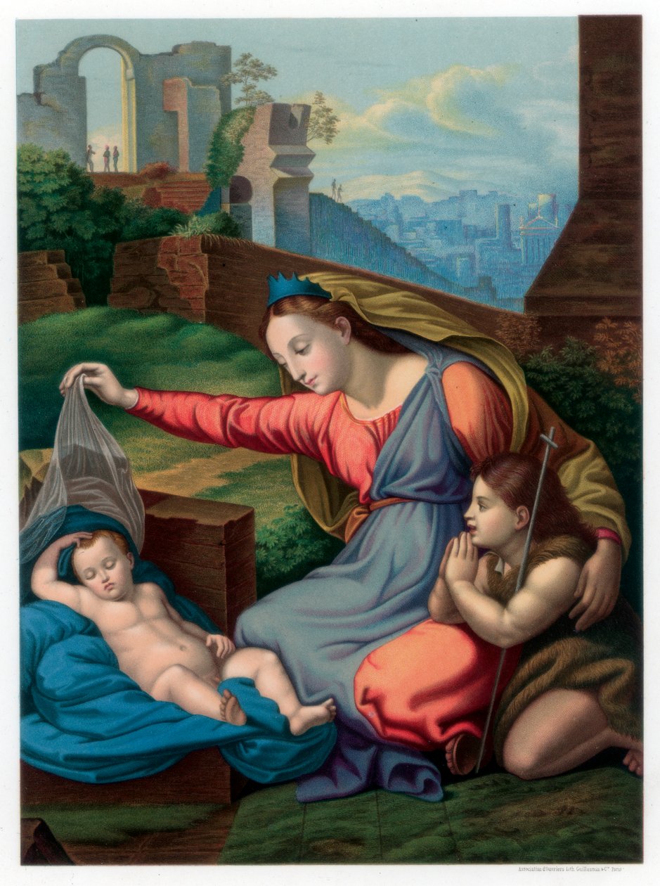 Madone au diadème bleu, 1510-1511, 1870 - Franz Kellerhoven
