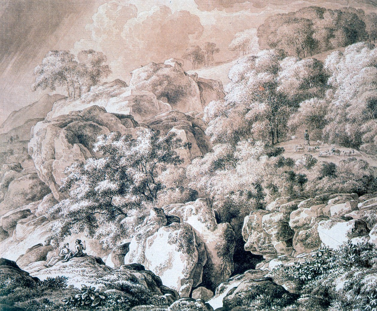 Paysage forestier, 1799 - Franz Kobell