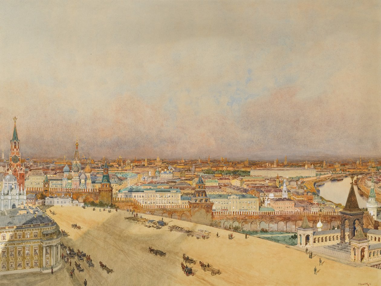 Vue de Moscou, 1898 - Franz Kopallik