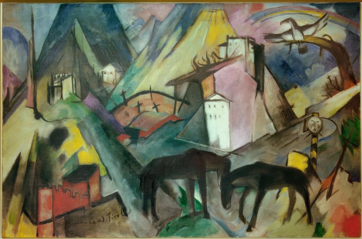 La pauvre terre du Tyrol - Franz Marc