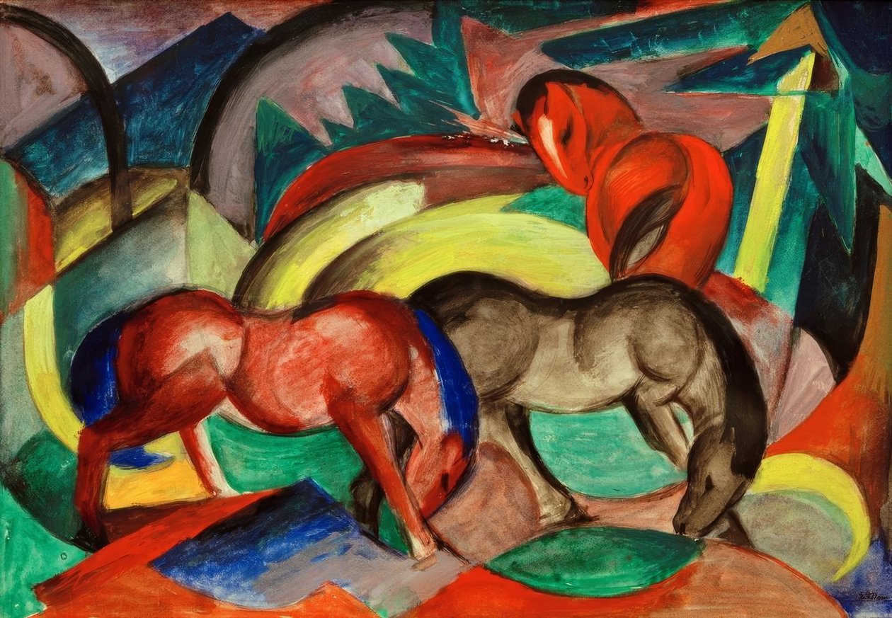 Trois chevaux - Franz Marc