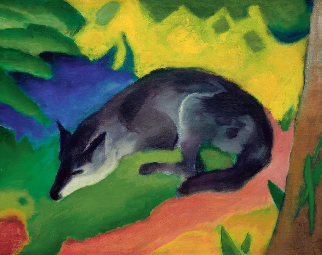 Renard (Renard bleu-noir) - Franz Marc