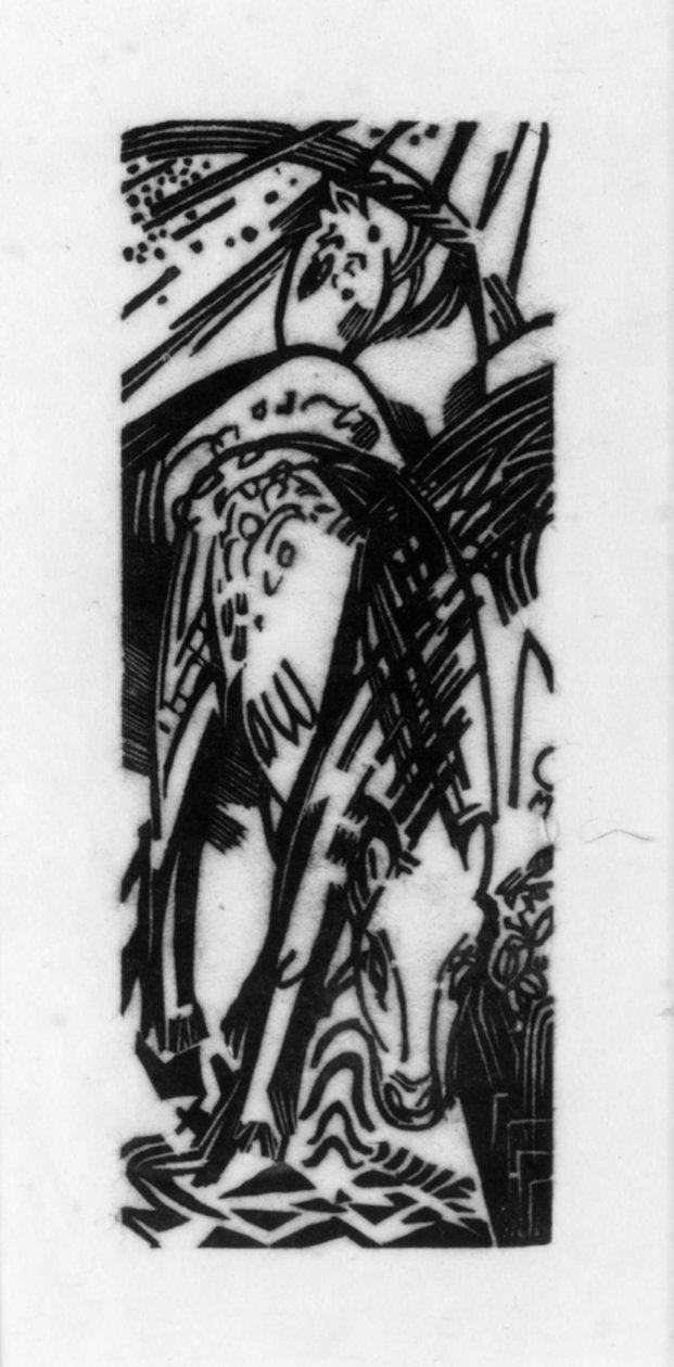 Cheval buvant - Franz Marc